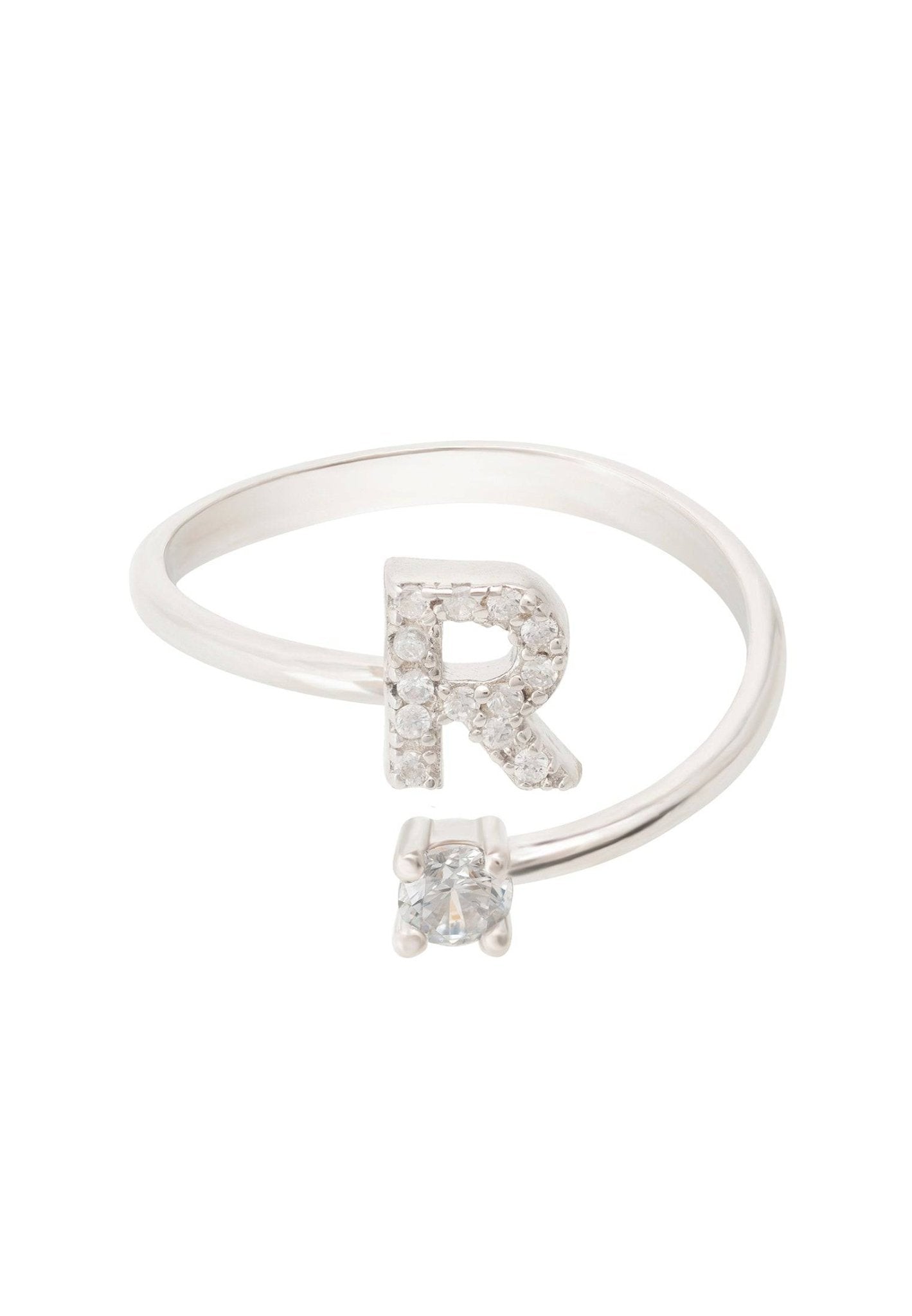 Initial Ring Silver R