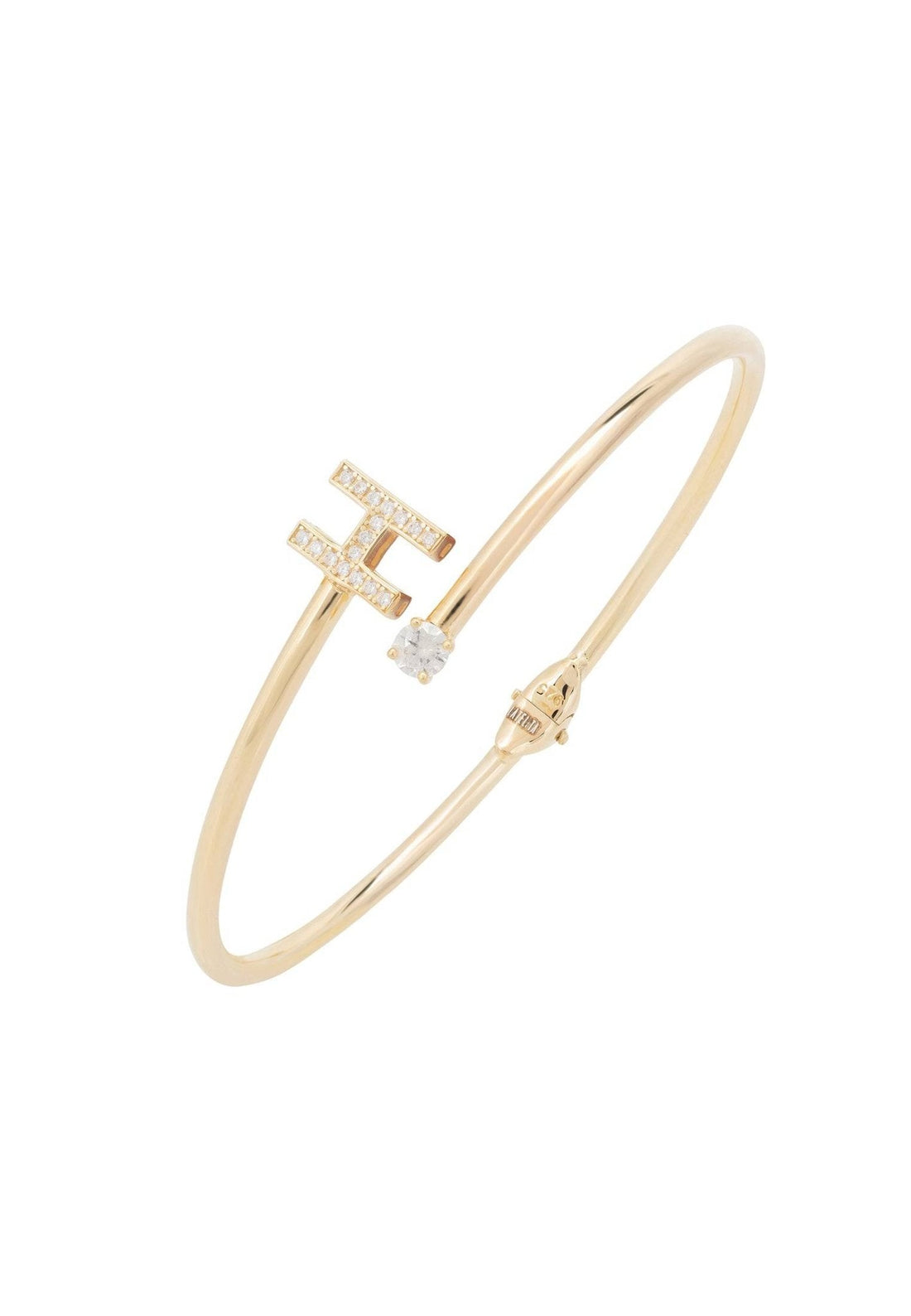 Initial Bangle Gold H