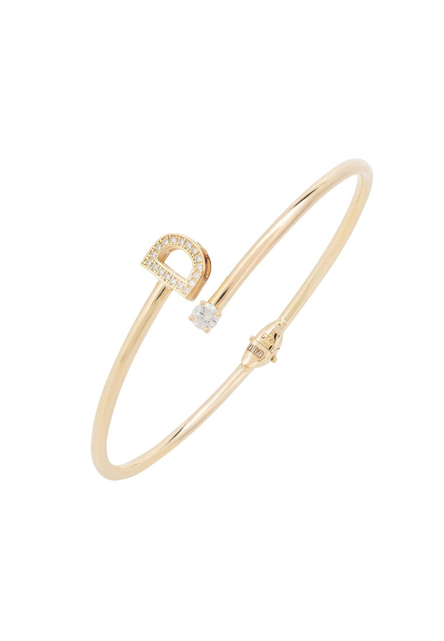 Initial Bangle Gold D