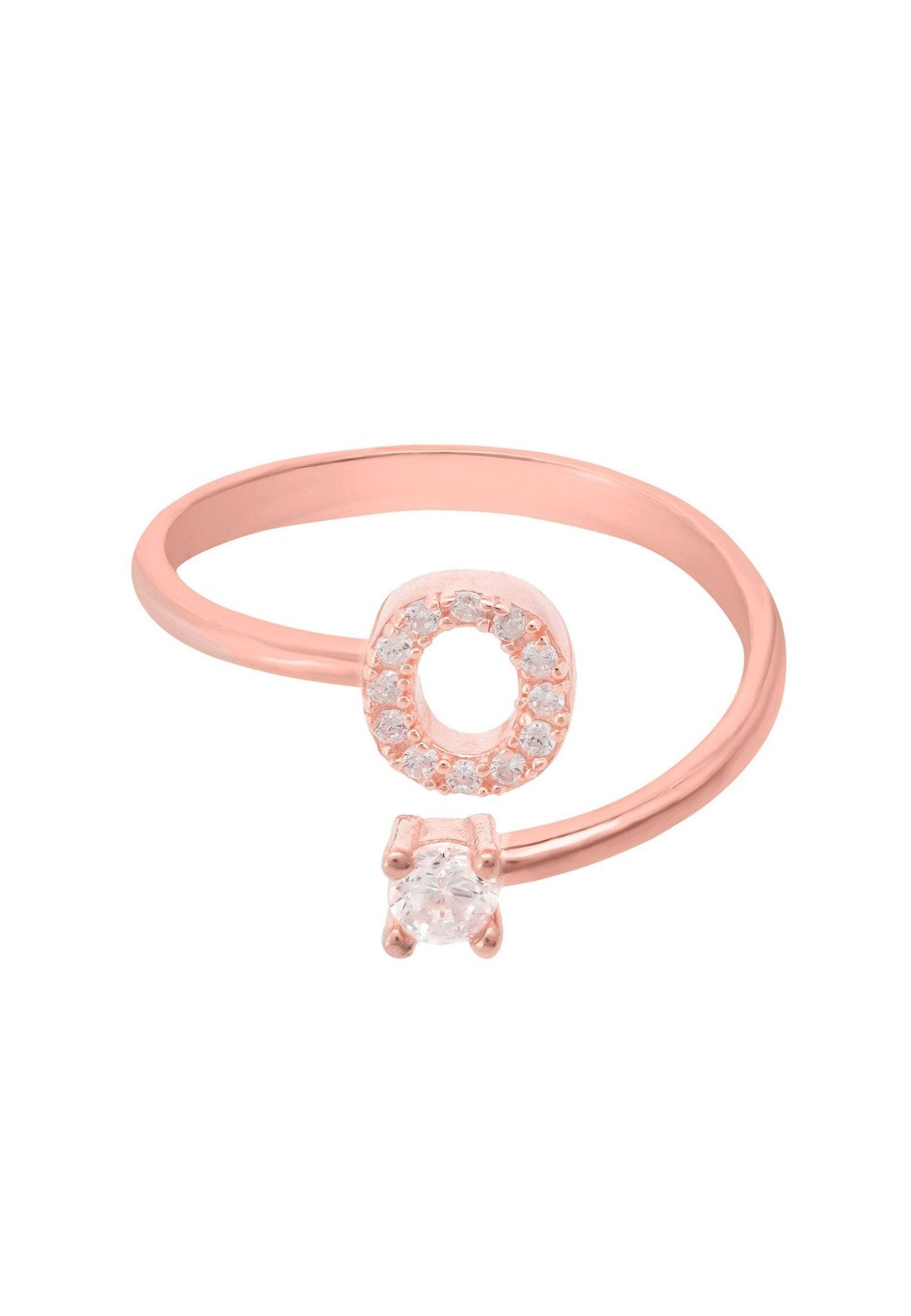 Initial Ring Rosegold O