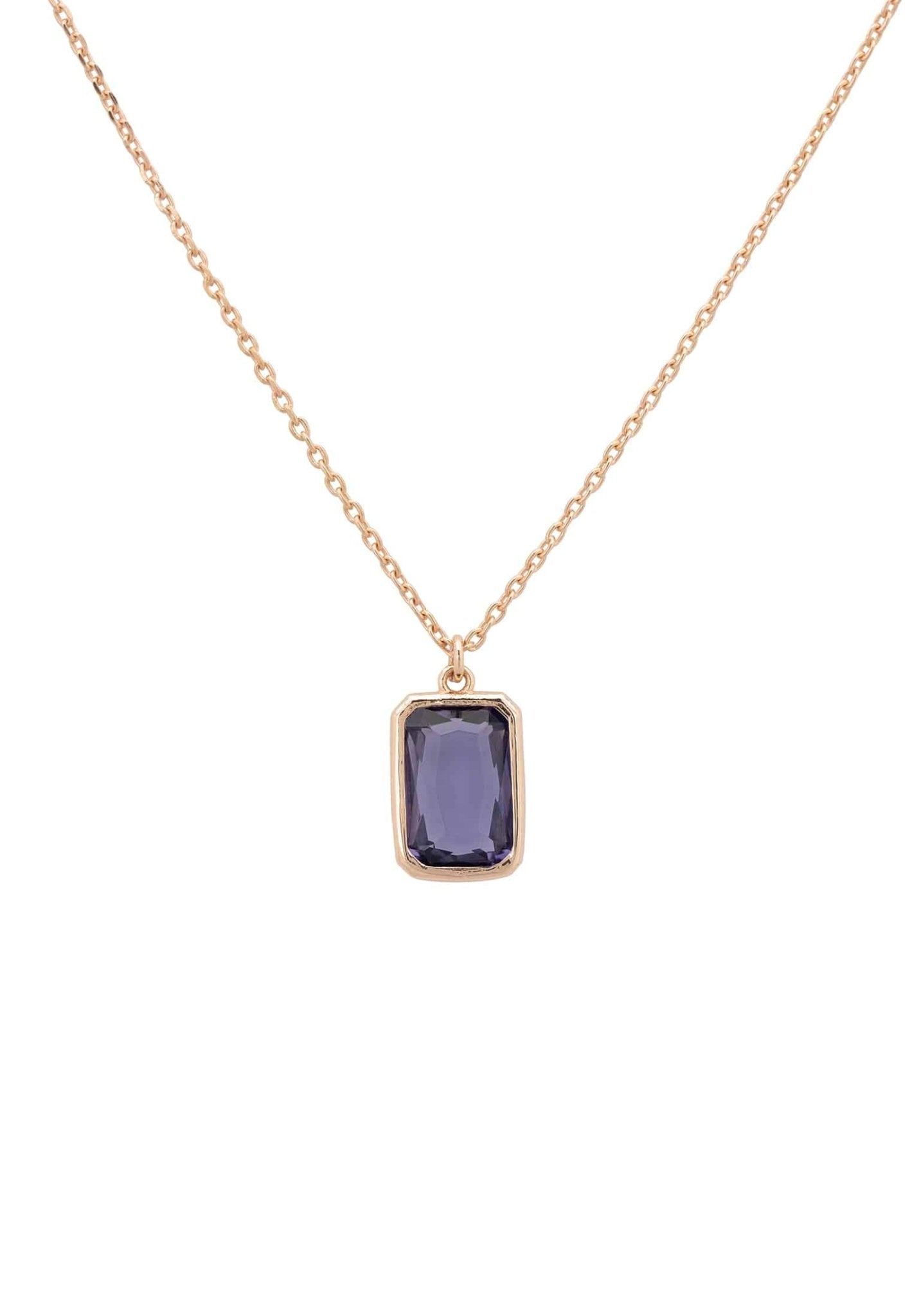 Portofino Necklace Rosegold Amethyst